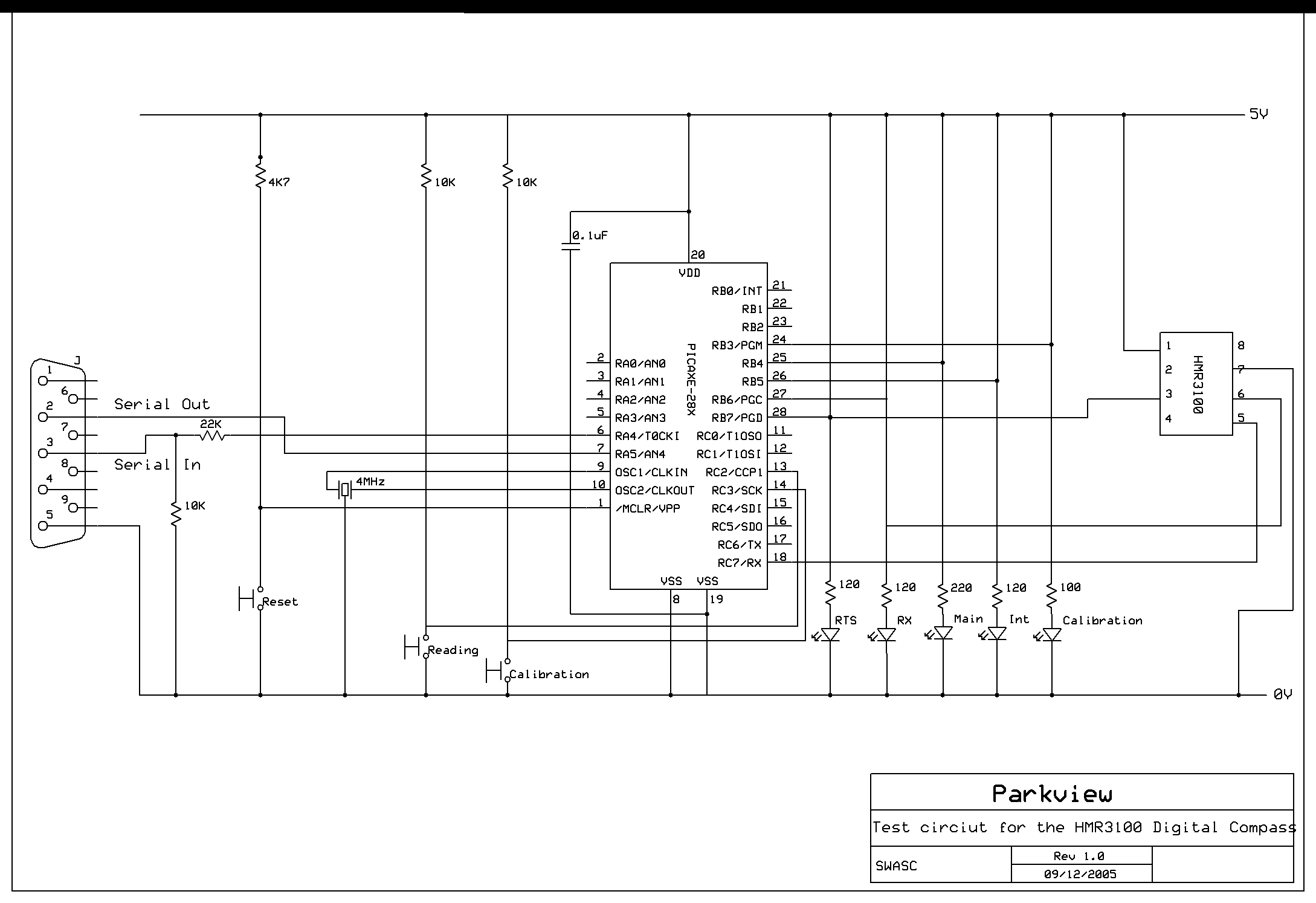 Digital Compass testing Circuit Digital Compass testing Circuit